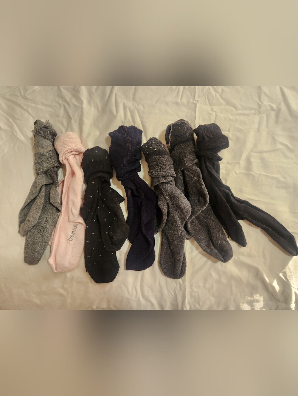 Men's Dress Socks Bundle, 7 Pairs, Includes 2 Calvin Klein Pairs